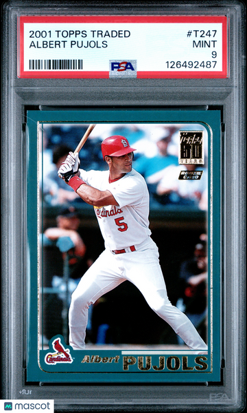 Albert Pujols - 2001 Topps Traded PSA 9