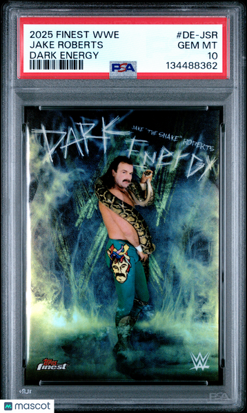 Jake Roberts - 2025 Topps Finest WWE Dark Energy PSA 10