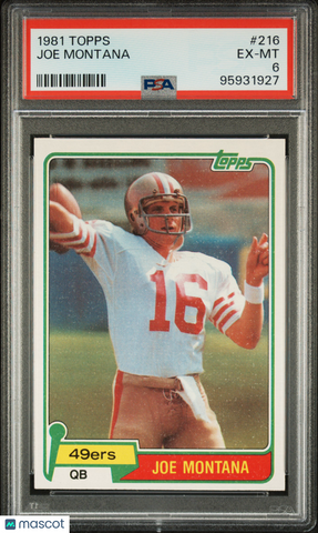 Joe Montana - 1981 Topps PSA 6