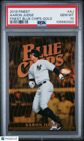 Aaron Judge - 2019 Finest Finest Blue Chips Gold PSA 10 6/50