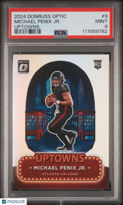Michael Penix JR. - 2024 Panini Donruss Optic Uptowns PSA 9