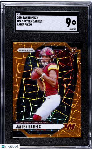 Jayden Daniels - 2024 Panini Prizm Lazer SGC 9