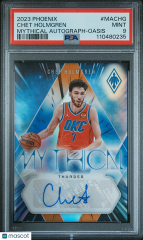 Chet Holmgren - 2023 Panini Phoenix Mythical Autographs Oasis PSA 9