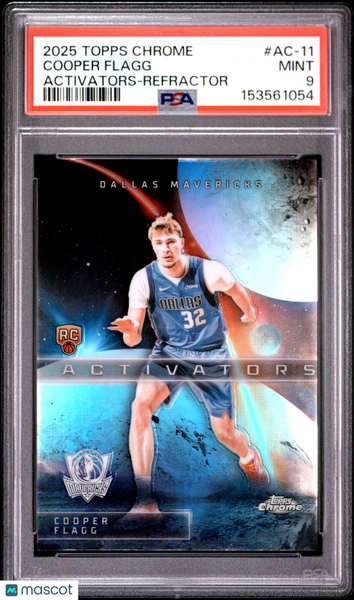 Cooper Flagg - 2025 Topps Chrome Activators Refractor PSA 9