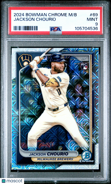Jackson Chourio - 2024 Bowman Chrome Mega Box PSA 9