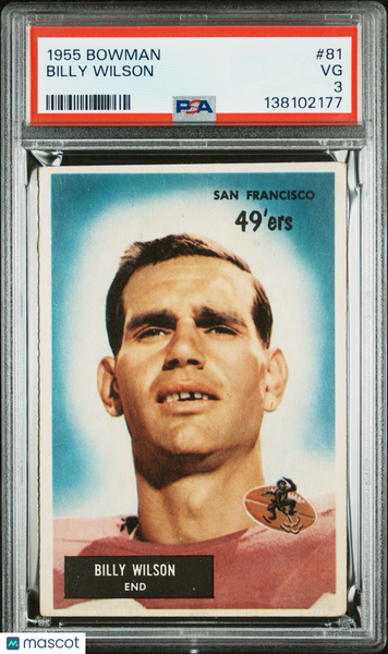 Billy Wilson - 1955 Bowman PSA 3
