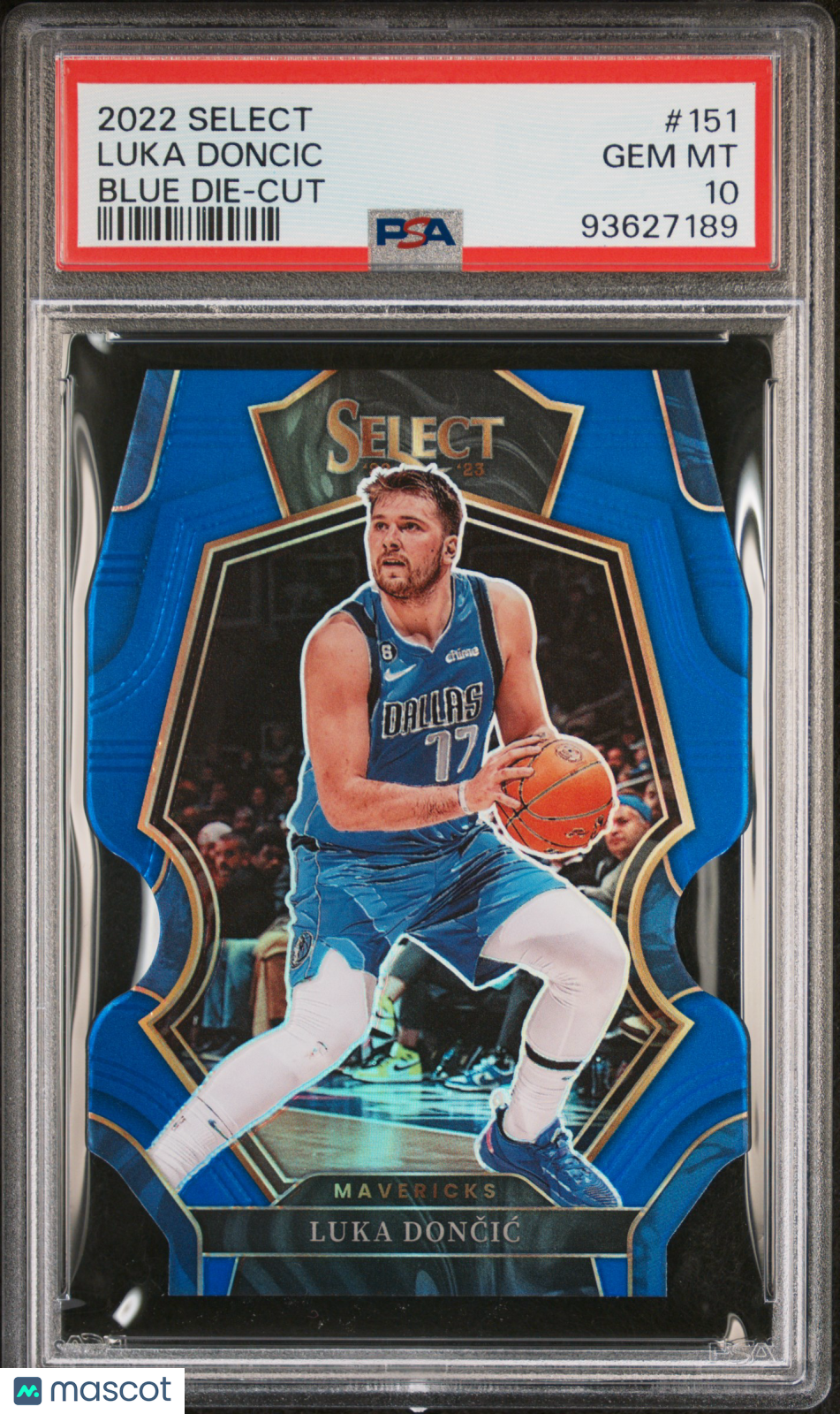 Luka Doncic - 2022 Panini Select Blue Die Cut #151 PSA 10