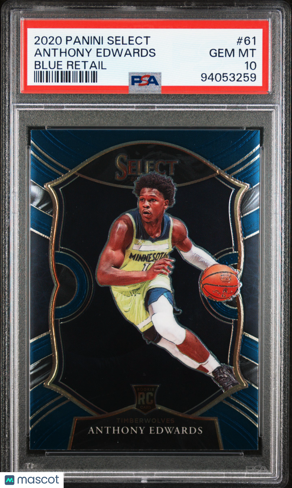 Anthony Edwards - 2020 Panini Select Blue Retail PSA 10