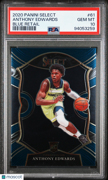 Anthony Edwards - 2020 Panini Select Blue Retail PSA 10