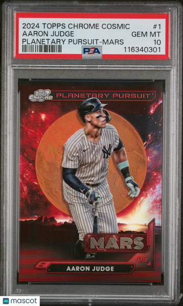 Aaron Judge - 2024 Topps Chrome Cosmic Planetary Pursuit Mars PSA 10