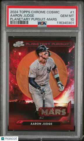 Aaron Judge - 2024 Topps Chrome Cosmic Planetary Pursuit Mars PSA 10