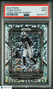 Zamir White - 2022 Panini Prizm Variation No Huddle PSA 9 ssp