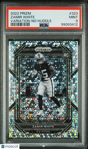 Zamir White - 2022 Panini Prizm Variation No Huddle PSA 9 ssp