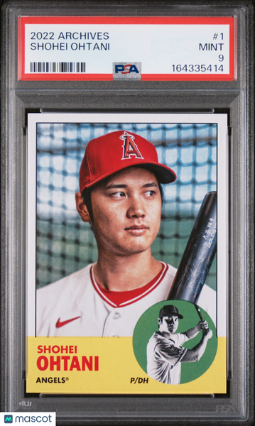 Shohei Ohtani - 2022 Topps Archives #1 PSA 9