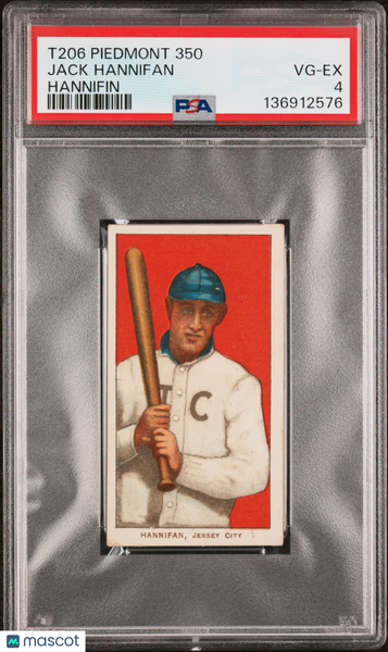 Jack Hannifan - 1909-11 T206 Piedmont 350 Hannifin PSA 4