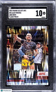 Alex Pereira - 2023 Panini Select Ufc And New! Flash Prizm SGC 10