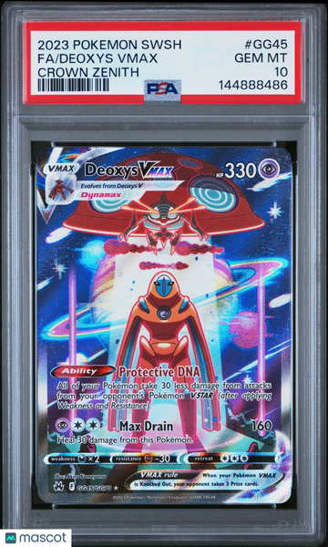 2023 Pokemon Sword And Shield Crown Zenith Deoxys VMAX Fa PSA 10 #GG45