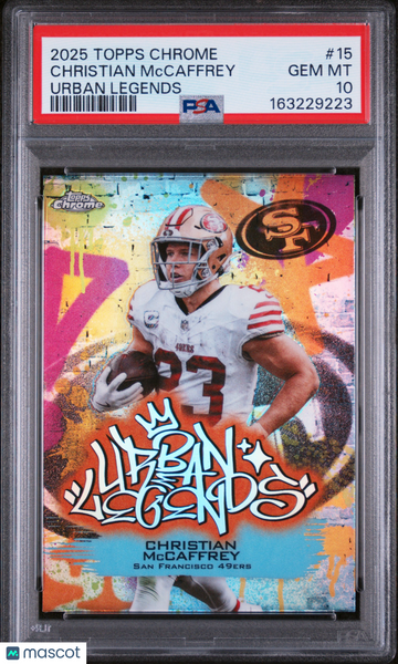 Christian Mccaffrey - 2025 Topps Chrome Urban Legends PSA 10