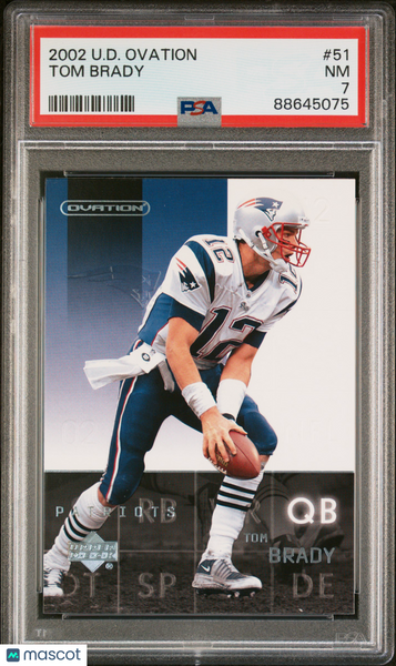 Tom Brady - 2002 Upper Deck Ovation PSA 7