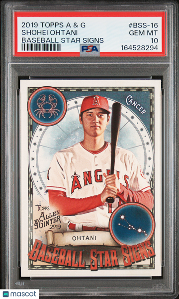 Shohei Ohtani - 2019 Topps Allen & Ginter Baseball Star Signs PSA 10 BSS-16