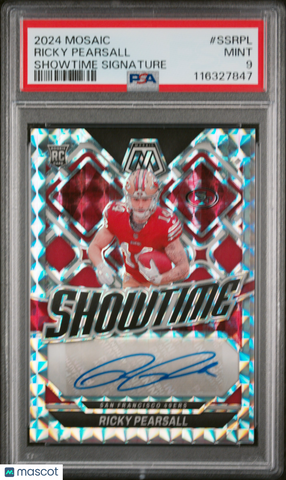 Ricky Pearsall - 2024 Panini Mosaic Showtime Signatures PSA 9
