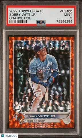 Bobby Witt JR. - 2022 Topps Update Orange Foil PSA 9