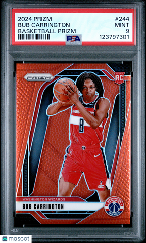 Bub Carrington - 2024 Panini Prizm Basketball PSA 9
