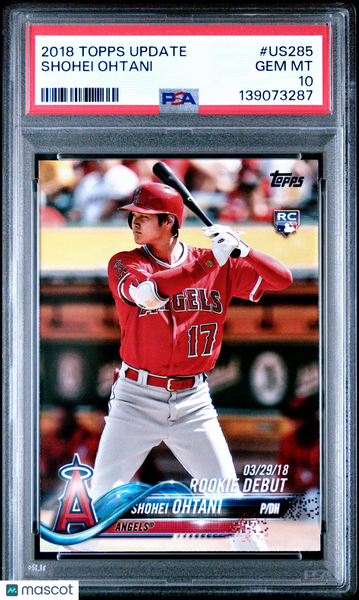 Shohei Ohtani - 2018 Topps Update PSA 10