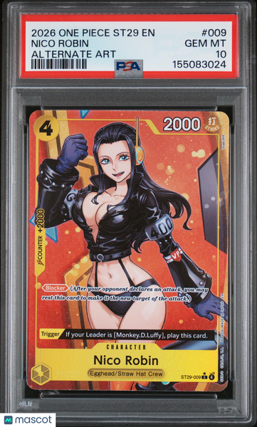 2026 One Piece Starter Deck St29-Egghead Nico Robin Alternate Art PSA 10 #009