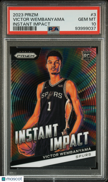 Victor Wembanyama - 2023 Panini Prizm Instant Impact PSA 10