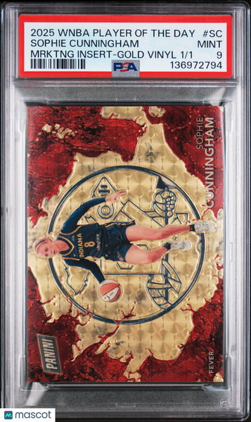 Sophie Cunningham - 2025 Panini WNBA Marketing Splash Gold Vinyl PSA 9 1/1