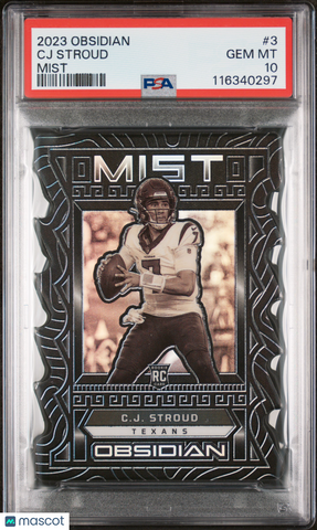 CJ Stroud - 2023 Panini Obsidian Mist PSA 10