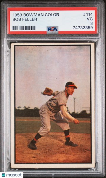 Bob Feller - 1953 Bowman Color PSA 3