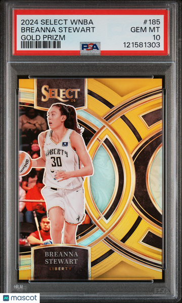 Breanna Stewart - 2024 Panini Select WNBA Gold Prizm PSA 10
