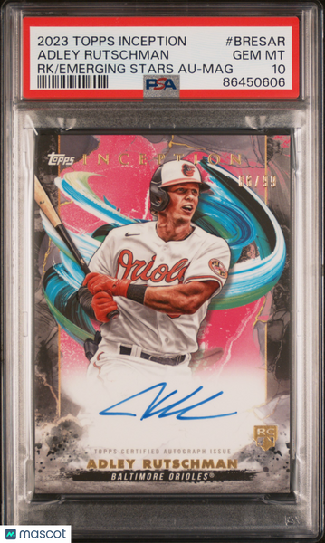 Adley Rutschman - 2023 Topps Inception Rookie Auto Magenta PSA 10 06/99