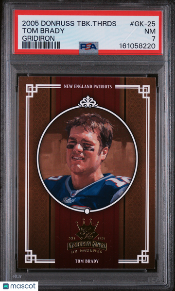 Tom Brady - 2005 Donruss Throwback Threads Gridiron PSA 7