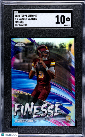 Jayden Daniels - 2024 Topps Chrome Finesse Refractor SGC 10