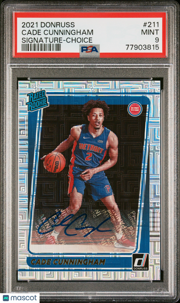Cade Cunningham - 2021 Panini Donruss Signature Choice PSA 9