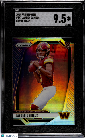 Jayden Daniels - 2024 Panini Prizm Silver SGC 9.5 Rookie