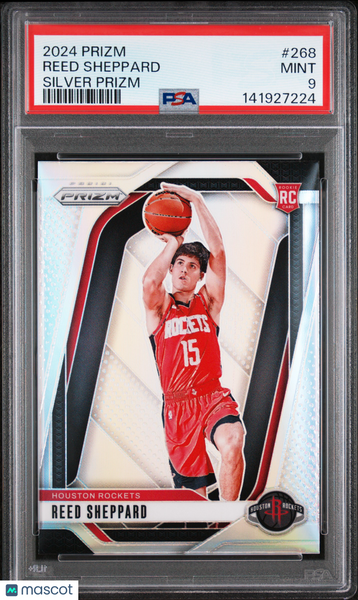 Reed Sheppard - 2024 Panini Prizm Silver PSA 9