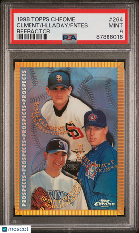 Fntes Hlladay Clment - 1998 Topps Chrome Refractor PSA 9 Rookie