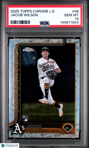 Jacob Wilson - 2025 Topps Chrome Logofractor Edition PSA 10