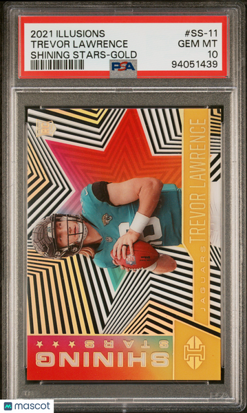 Trevor Lawrence - 2021 Panini Illusions Shining Stars Gold PSA 10