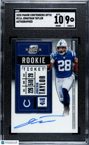 Jonathan Taylor - 2020 Panini Contenders Optic Autograph SGC 9