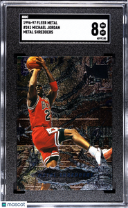 Michael Jordan - 1996 Fleer Metal Shredders SGC 8