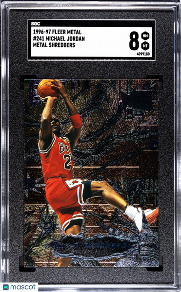 Michael Jordan - 1996 Fleer Metal Shredders SGC 8