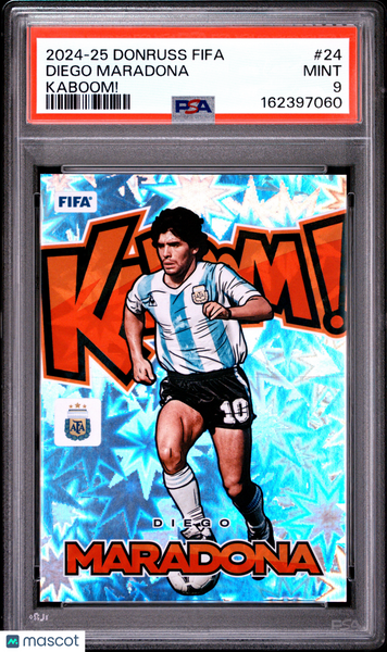 Diego Maradona - 2024-25 Panini Donruss FIFA Kaboom! PSA 9