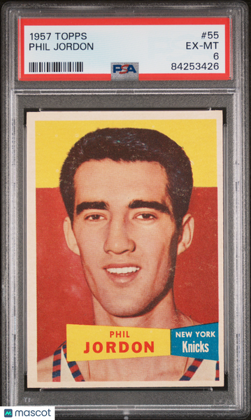 Phil Jordon - 1957 Topps PSA 6