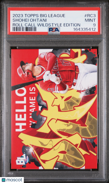 Shohei Ohtani - 2023 Topps Big League Roll Call Wildstyle Edition #RC3 PSA 9