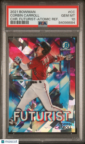 Corbin Carroll 2021 Bowman Chrome Futurist Atomic Refractor PSA 10 079/150